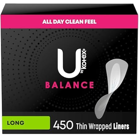 U by Kotex Balance Daily Wrapped Panty Liners， Light Abso