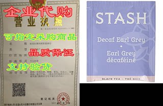 Stash Tea Decaf Earl Grey Tea， Box of 100 Tea Bags