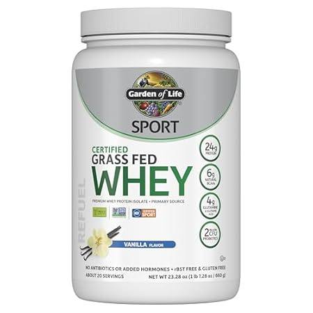 Garden of Life SPORT Whey Protein Powder Vanilla.， Premiu