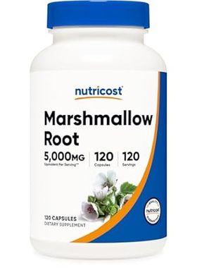 Nutricost Marshmallow Root 5000mg Equivalent， 120 Vegetar