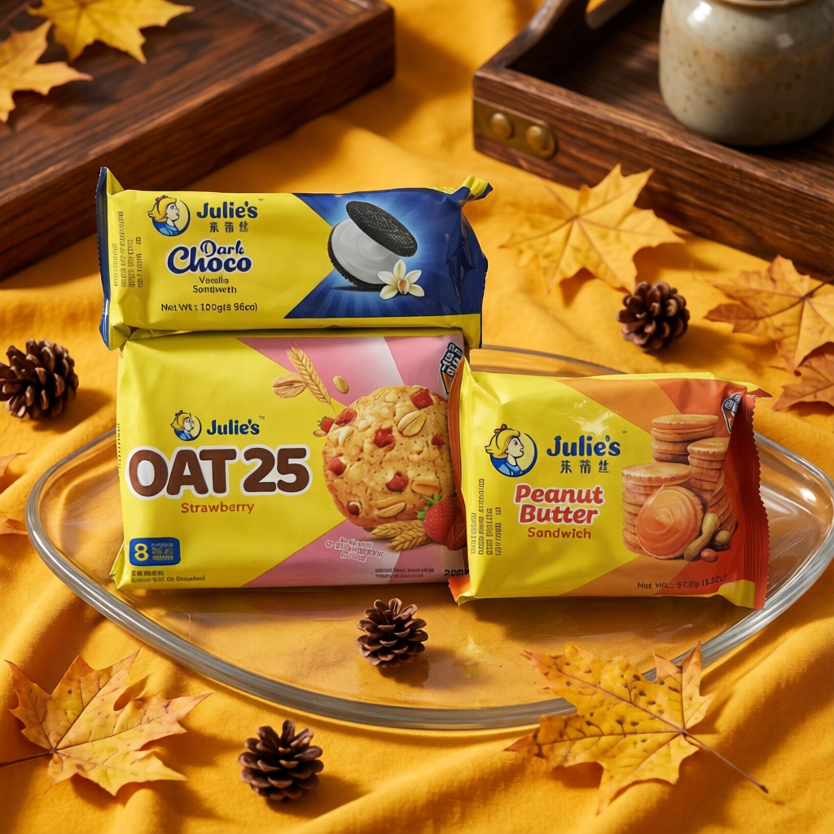 【限用日期2026.8.9】马来西亚进口 茱蒂丝 香草味花生酱夹心饼干