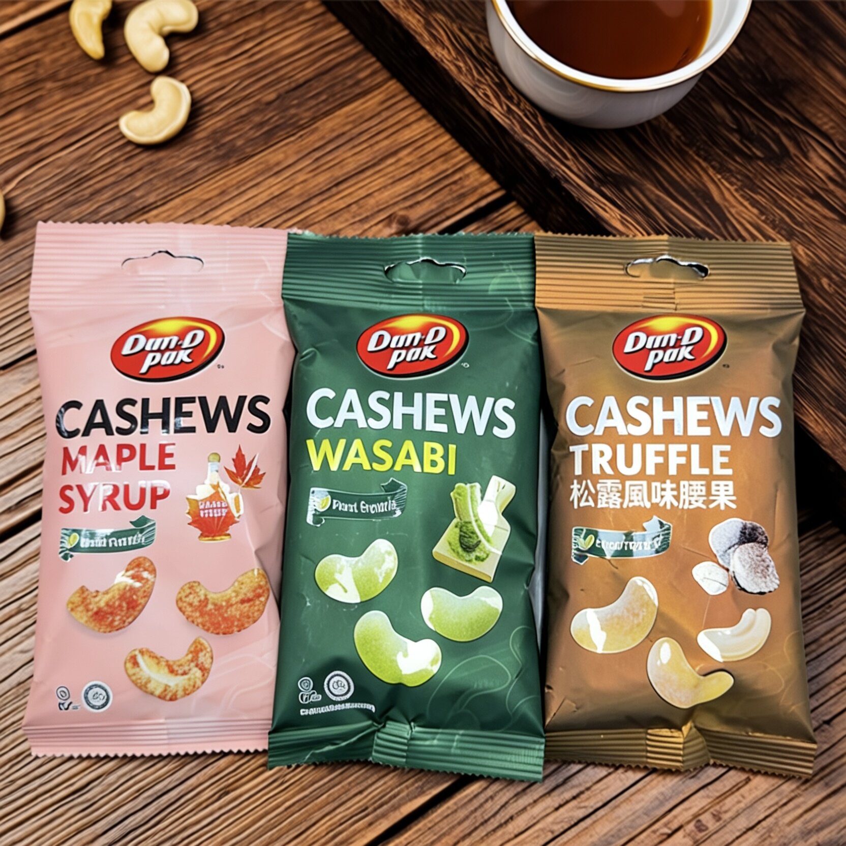 【限用日期2026.5.6】丹帝 越南进口 松露味 枫糖味腰果系列