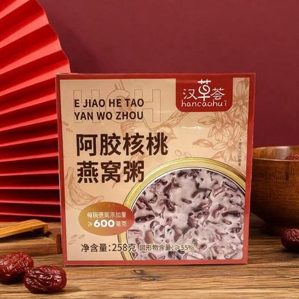 【限用日期2026.7.7】阿胶核桃燕窝粥258g