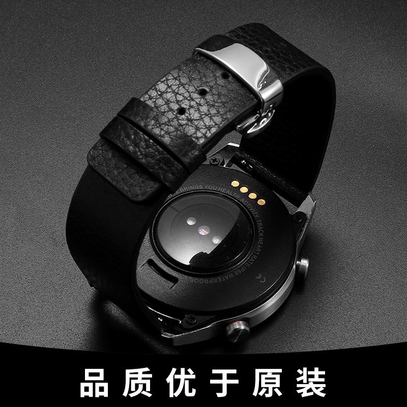 快拆真皮手表带男女柔软小牛皮手表带蝴蝶扣配件18 19 20 21 22mm