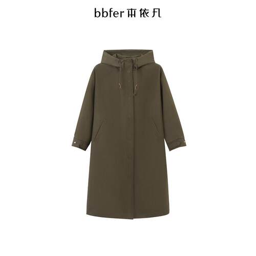 bbfer本依凡25年春款风衣外套中长款小众设计宽松显示WYSFF1029