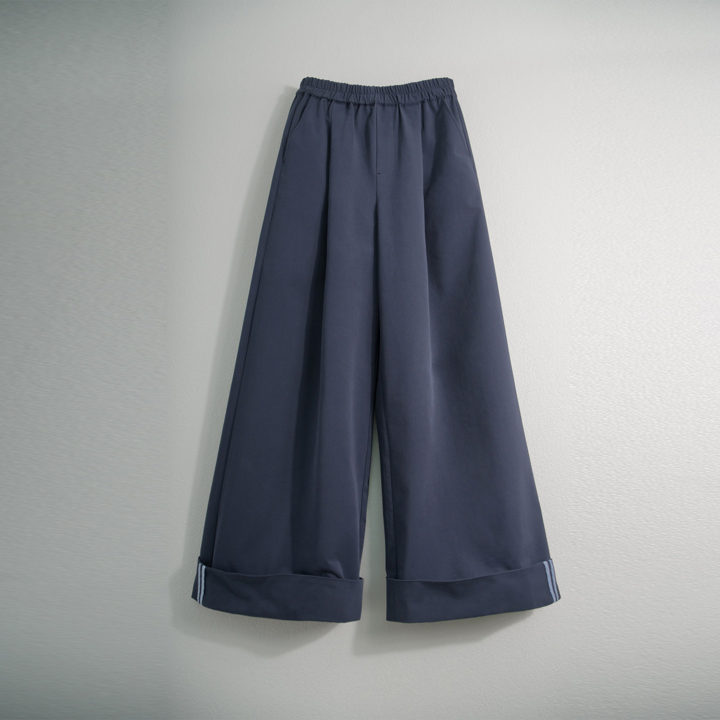 BBFER本依凡春阔腿小A版休闲裤海军蓝松紧腰长裤女学院风裤子0128,女装/女士精品,休闲裤,淘宝优惠券,粉丝福利购,淘宝优惠卷