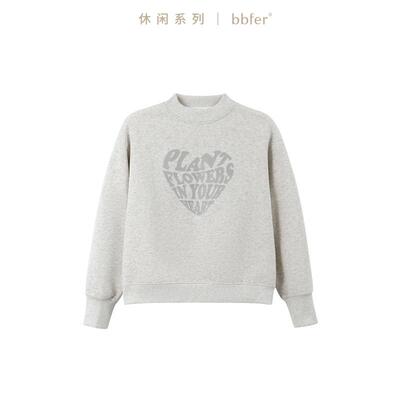圆领冬季长袖上衣本依凡休闲宽松