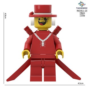 Steal a Brainrot窃取脑腐游戏积木人仔红衣蜘蛛人vs猴王积木模型