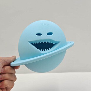 苏醒的月亮之蓝色天王星球手办月亮醒了动漫玩具3d打印摆件带底座