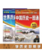 全新中国世界历史一图通 中国世界历史年表 历史速记地图 防水耐折撕不烂 2张 学生工具书 中国世界时间轴对比照 套装