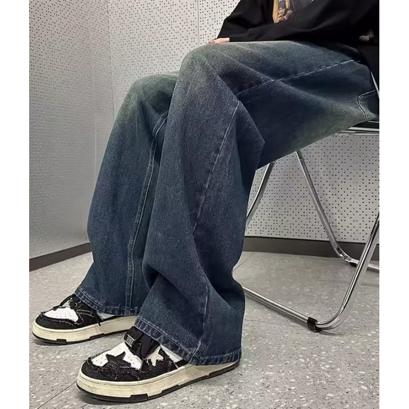 N189高个子裤男牛仔裤复古高级感直筒牛仔裤P42,男装牛仔裤,星座1615-1