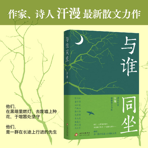与谁同坐（他们，在黑暗里燃灯，去废墟上种花，于喧嚣处坚守   作家汗漫  为现代中国十位先生绘制肖像  ）
