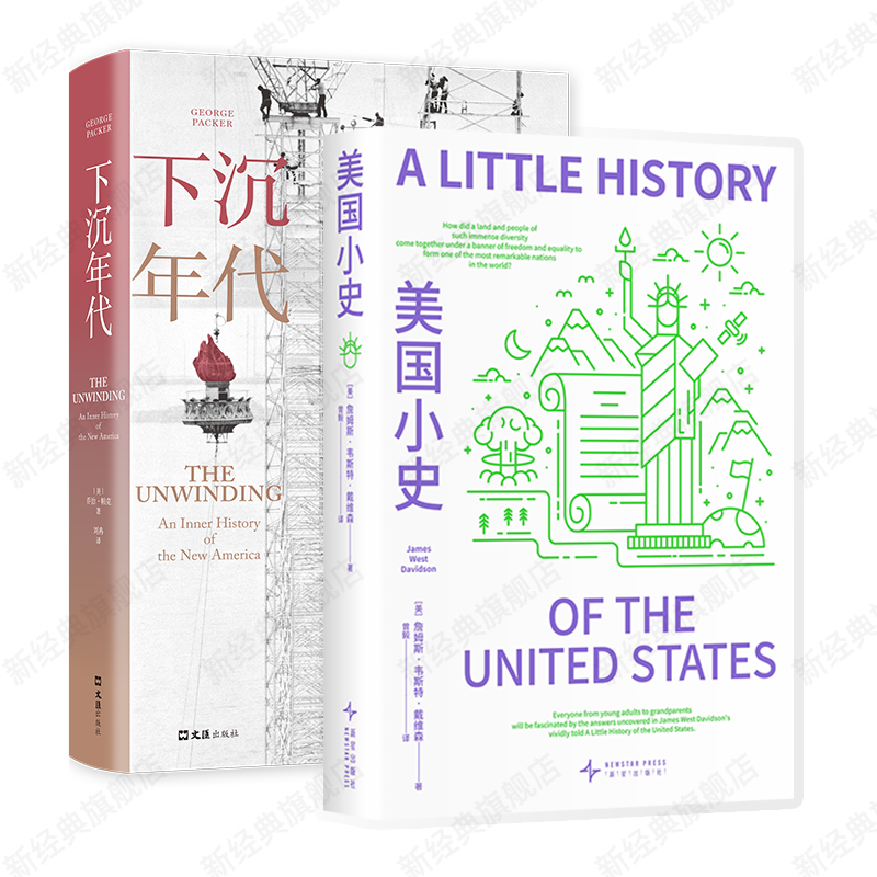 美国小史 + 下沉年代 2册套装 读懂美国的过去与现在 人文社科历史 读懂美国局势特朗普总统选举