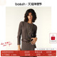 季 末7折起 bash冬季 纯色竖纹羊毛混纺针织衫 打底内搭1H24JINI
