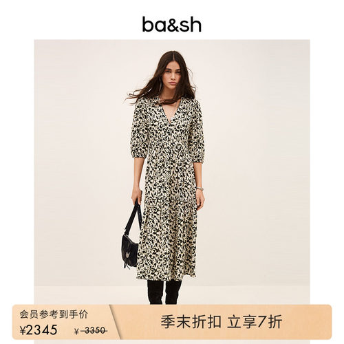 春季蓝夜法式度假风连衣裙