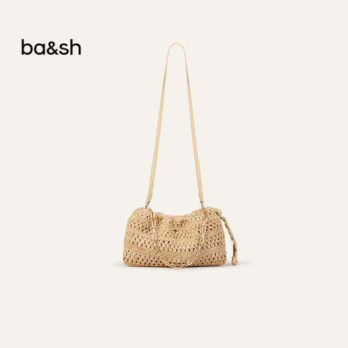 bash2025新款度假风编织斜挎单肩包2E25CFUL