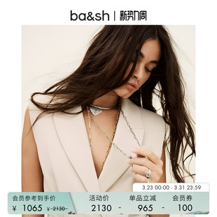 通勤无袖 马甲背心女款 马夹上衣外搭1H25NOVA 简约气质西装 bash春季
