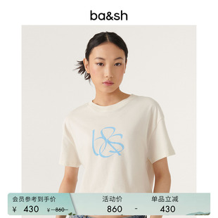 T恤棉质短款 上衣1E23DYNO 简约logo印花基础圆领套头短袖 bash夏季