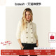 bash冬季 上衣1E25LOUM 正肩针织开衫 法式 优雅气质双排扣短外套女款