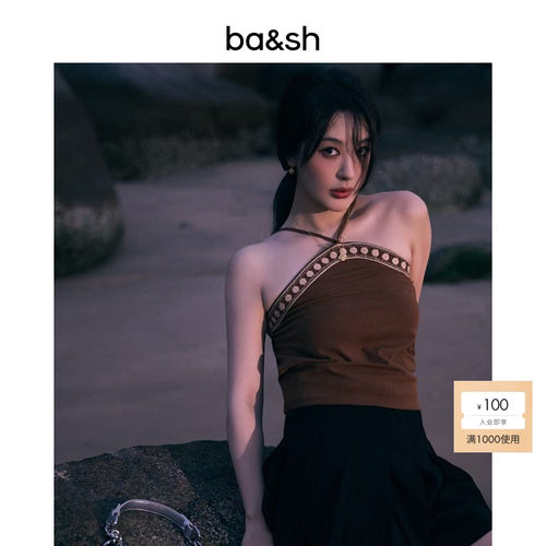 bash2025新款夏季无袖上衣1E25THAY