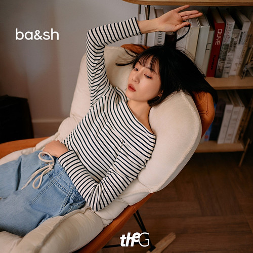 新款简约法式卫衣女ba&sh