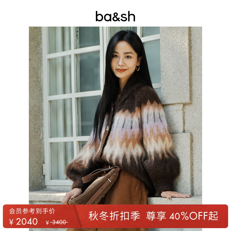 【臻奢系列】bash2025新款针织开衫1H25FARL