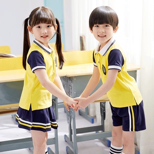 儿童合唱服幼儿园园服装 演出服套装 小学生表演校服班服夏季