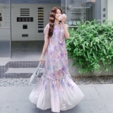 【】渐变碎花连衣裙（裙+吊带两件套）C021-6199-P155控238，女装连衣裙，2C021