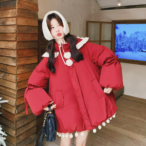 【出货中】圣诞新年款红色90羽绒服C021-3201-P335控508图片