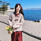 【大货】刺绣新中式花苞上衣+半身裙套装C021-2616-P180控288，女装套装/套裙，2C021