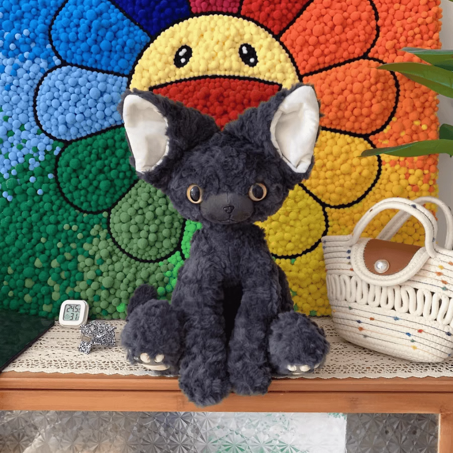 英国NEXT MEDE轻奢超萌德文卷毛可爱猫咪毛绒玩具情人节生日礼物,玩具/童车/益智/积木/模型,毛绒/玩偶/公仔/布艺类玩具,淘宝优惠券,粉丝福利购,淘宝优惠卷