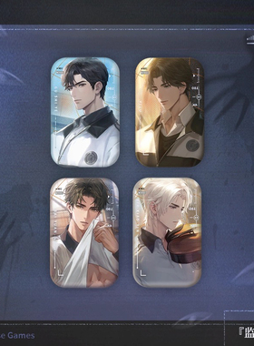 【正版】世界之外夏夜诡叙诗系列吧唧方形Q版徽章周边顾时夜