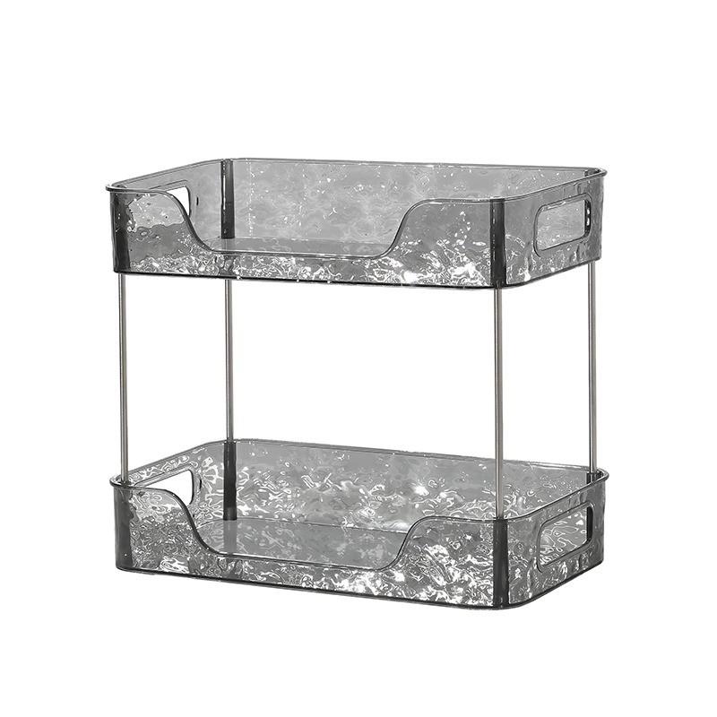 亚克力透明化妆品收纳盒卫生间梳妆台护肤品香水置物架桌面整理盒