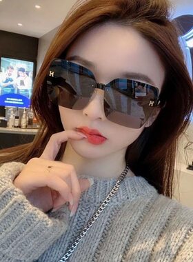 无框太阳镜女2026超火墨