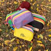 彩虹美式 撞色儿童印花洗漱包单肩大容量男女童出游斜挎包多隔层潮