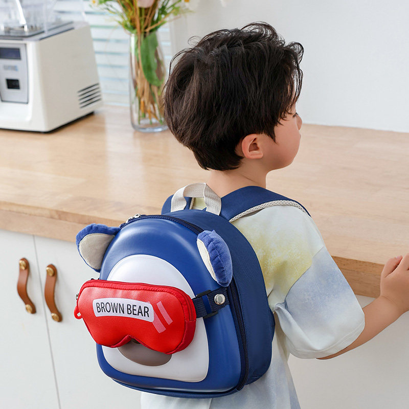 儿童书包幼儿园卡通可爱女孩宝宝蛋壳背包男童防水超轻硬壳双肩包