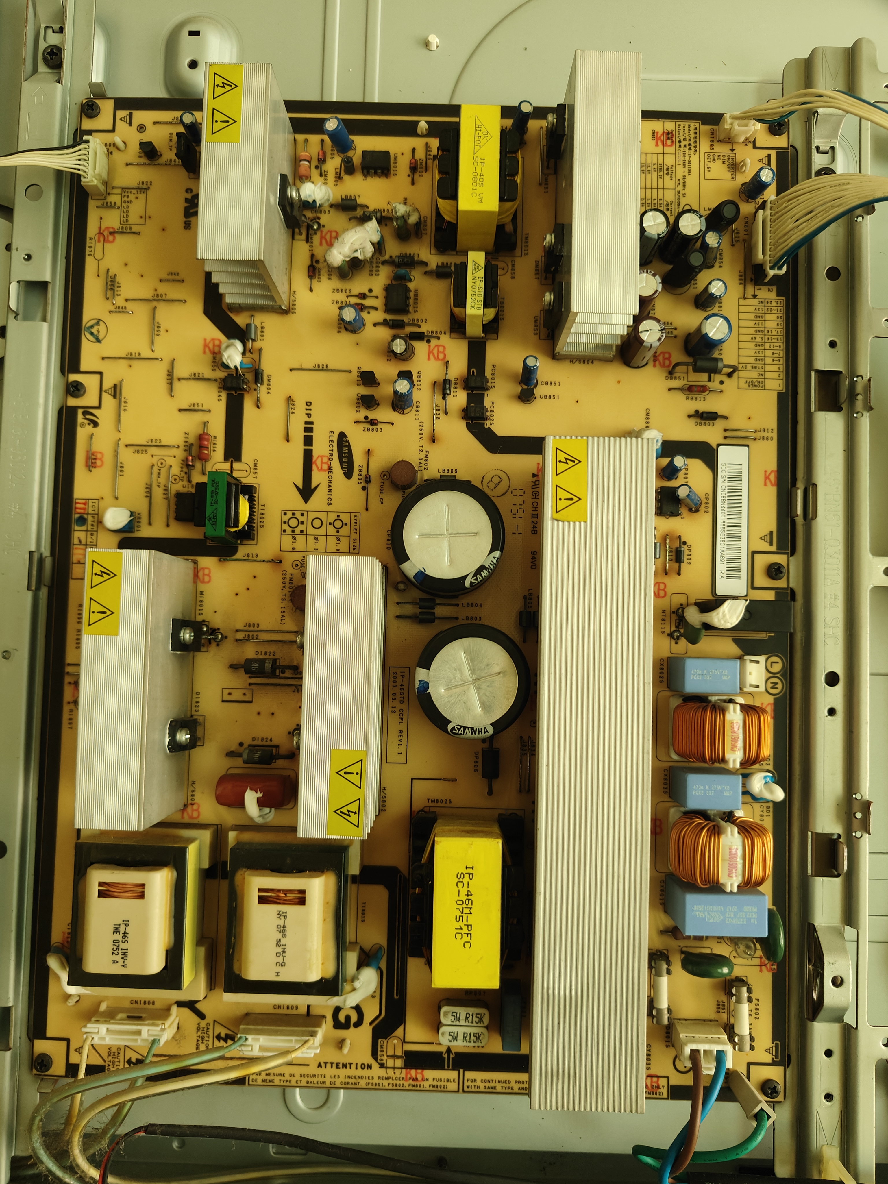 三星LA46S81B LA46M81B电源板BN44-00166B 1P-301135A