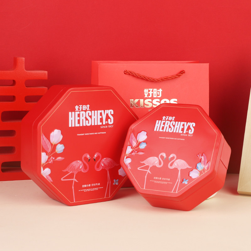 喜糖结婚专用婚礼回礼婚庆喜糖成品含糖伴娘随礼好时巧克力铁盒装