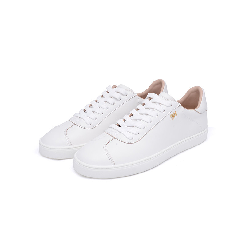 stuart weitzman/sw女鞋低帮休闲鞋金标系带运动休闲板鞋 cristy