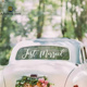 Married Party Car Wedding Just Shower Sticker Bridal Decora