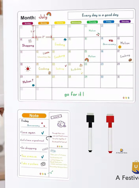 Magnetic Calendar For Fridge Monthly Weekly Planner Calendar
