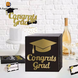 Graduation Paper Card ‎ DIY Grad Box Gift Game Congrats