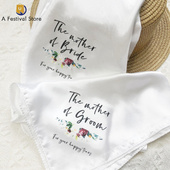 Bridal the Groom Mother Handkerchief Bride tears shower