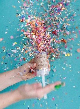 Push Pop Party Confetti Poppers for Wedding Happy Birthday F
