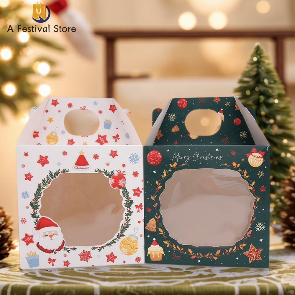圣诞礼品纸杯蛋糕包装盒盒烘焙