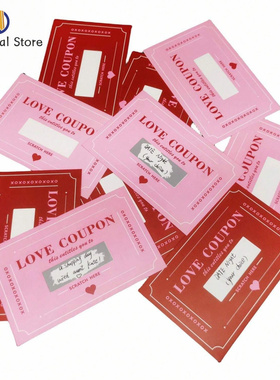 20pcs Scratch-off Cards Love Voucher Valentine’day Birthday