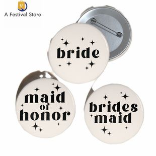 Team Bride Badges Bridal Shower Hen  Bride To Be Brooch