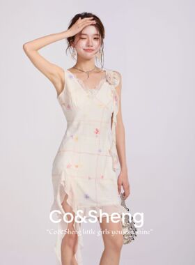 爱神信筏/cosheng重生小个子春夏新款连衣裙白色洋气衣服女百搭