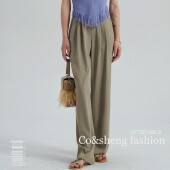 高腰直筒宽松显瘦时尚 重生150cm小个子2023春夏季 裤 西装 女窄版