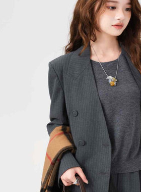 Co&cheng小个子定制春款西装垂顺时尚百搭气质设计师休闲黑色